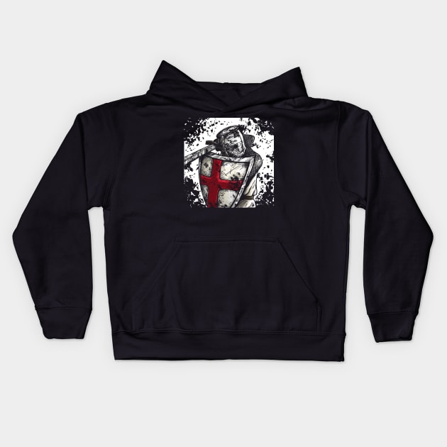 Knight Templar Kids Hoodie by allee